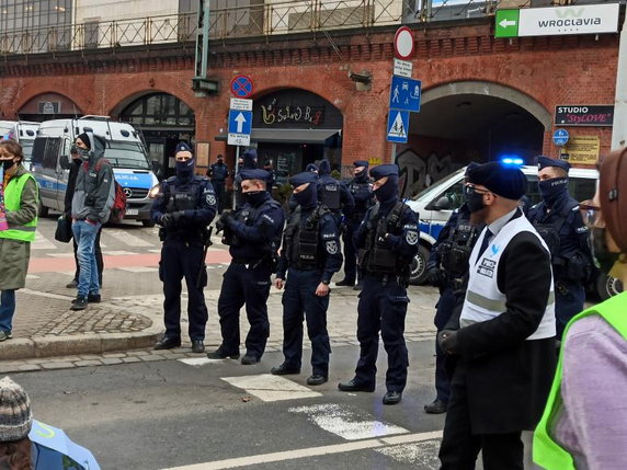 Protest aktywistów we Wrocławiu