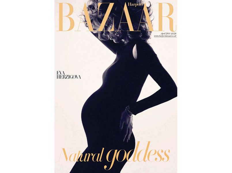 Eva Herzigova na okładce "Harper's Bazaar". Źródło: Harper's Bazaar UK