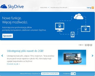 Usługa SkyDrive dostępna na konsoli Xbox