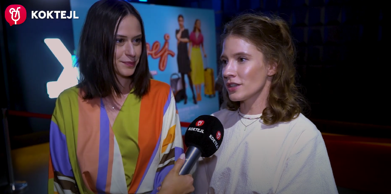 Hviezdy filmu Kavej - Anna Jakab Rakovská a Jana Kovalčiková.