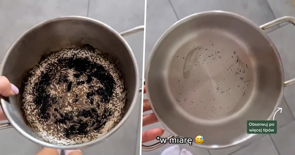 Banalny sposób na przypalony garnek. Wystarczą dwa produkty z kuchni, a garnek będzie jak nowy!