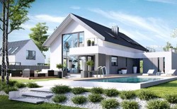 Wąska działka, wjazd od południa, stok... Jaki dom na nietypową działkę?