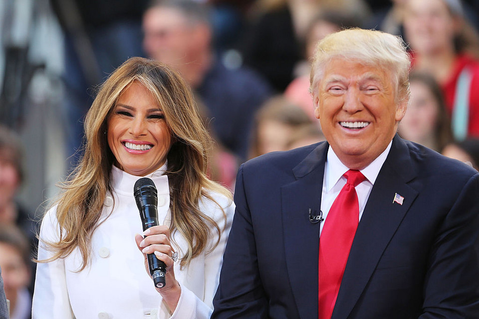 Melania Trump i Donald Trump w 2016 roku