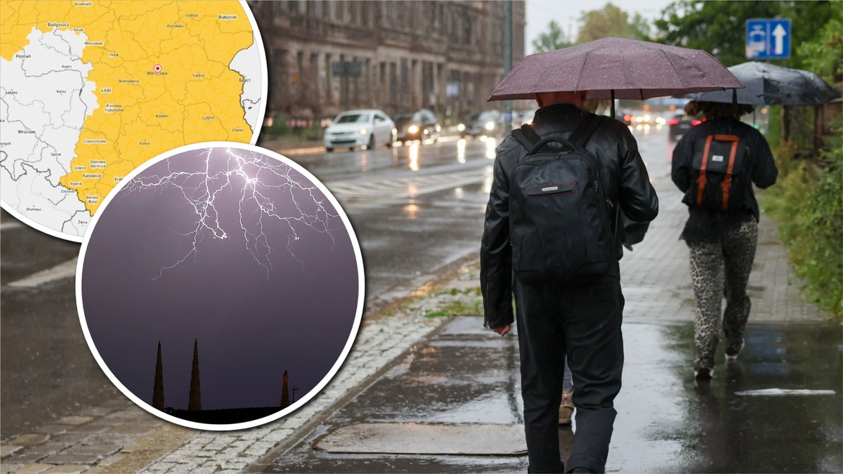 Załamanie pogody niemal w całej Polsce. IMGW wydał ostrzeżenie przed burzami i ulewami