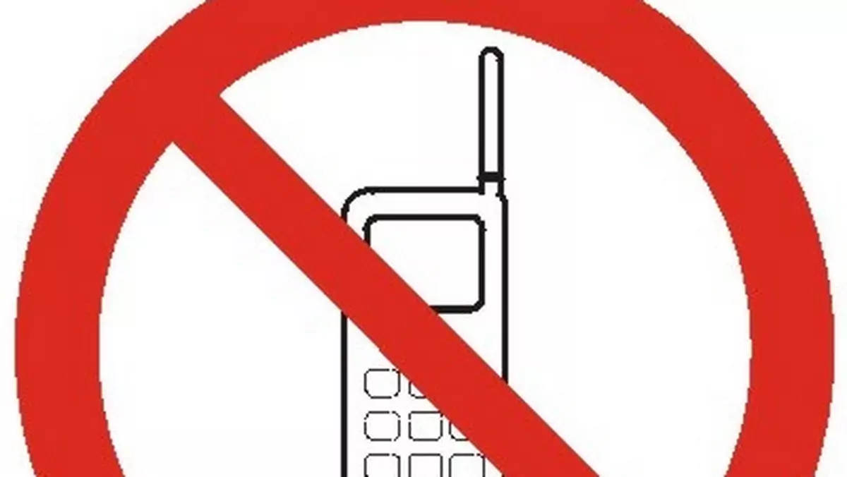 Zakaz uzywania telefonow