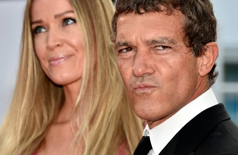 Antonio Banderas i Nicole Kimpel na festiwalu w Cannes