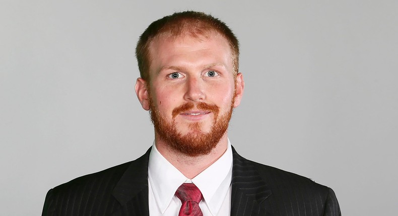 Kansas City Chiefs assistant coach Britt Reid stands for a team photo in June 2016.NFL/AP Photo File