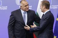 Prime Minister of Bulgaria Boyko Borisov at the EU Council headquarters in Brussels