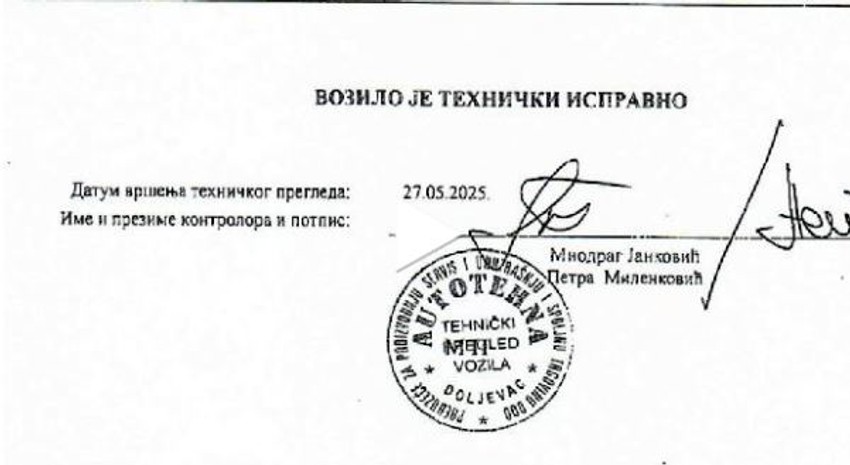 Dokumentacija o izgorelom autobusu