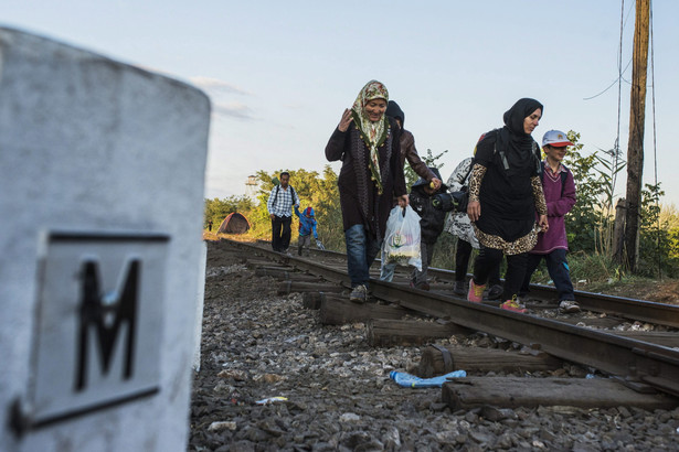 Węgrzy zamknęli dla ruchu autostradę, którą idą uchodźcy
