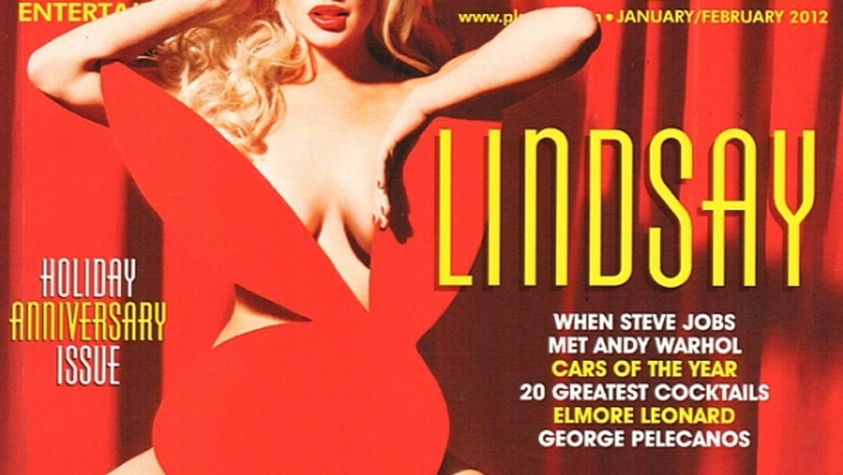 Numer "Playboya" z Lindsay Lohan na rozkładówce sprzedaje się nadspodziewanie dobrze.