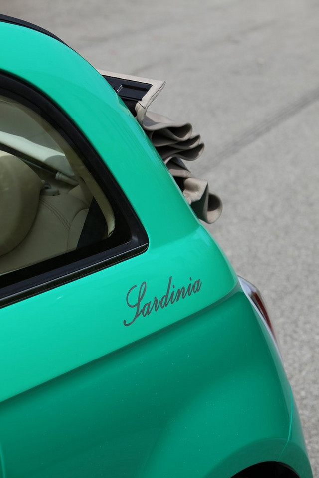 Zielony, ale nieekologiczny Fiat 500C Sardinia by Romeo Ferrari