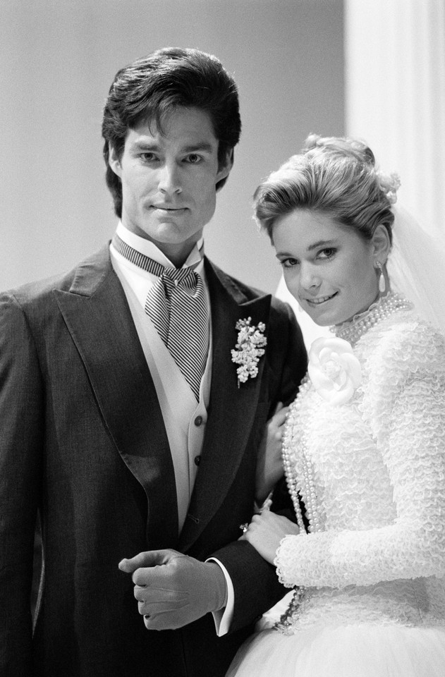 Ronn Moss (Ridge Forrester) i Joanna Johnson (Caroline Spencer) w 1987 r.