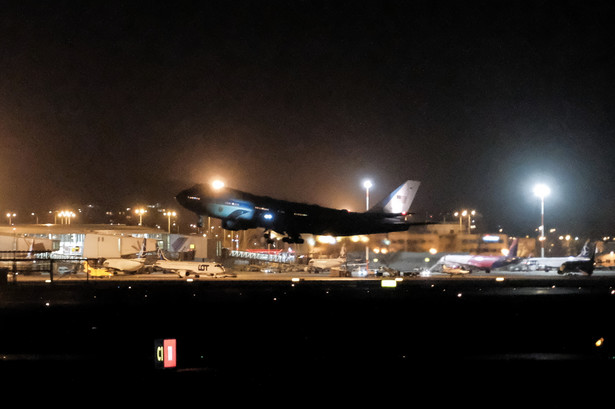 Samolot Air Force One z prezydentem USA Joe Bidenem na pokładzie odleciał z Wojskowego Portu Lotniczego Warszawa-Okęcie