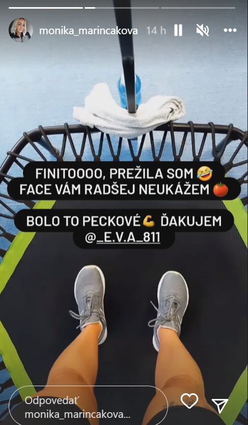 Monika sa na instagrame pochválila adrenalínovým zážitkom. 
