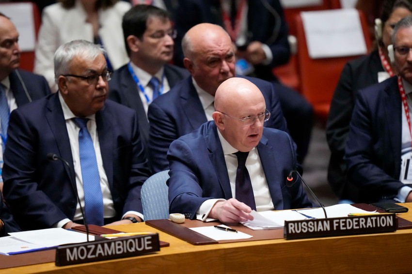 Ruski ambasador pri UN Vasilij Nebenzja na Generalnoj skupštini UN