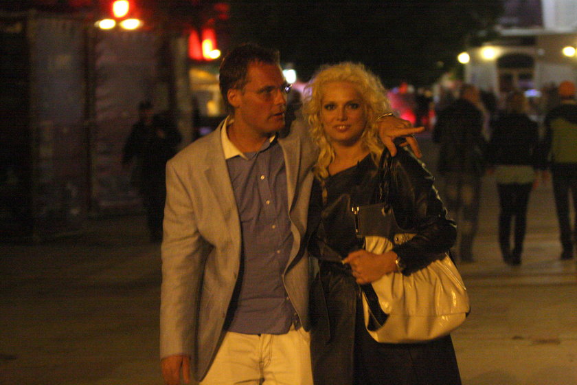 Joanna Liszowska z mężem w Sopocie