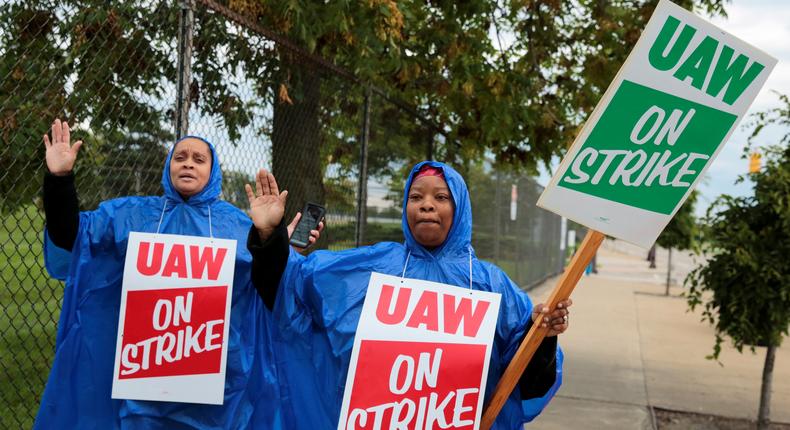 United Auto Workers members went on strike against GM for 40 days in 2019.AP