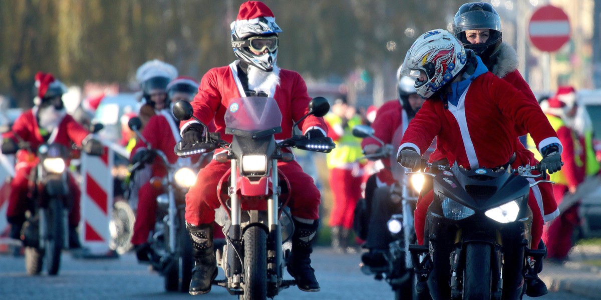 Mikołaje na motocyklach 