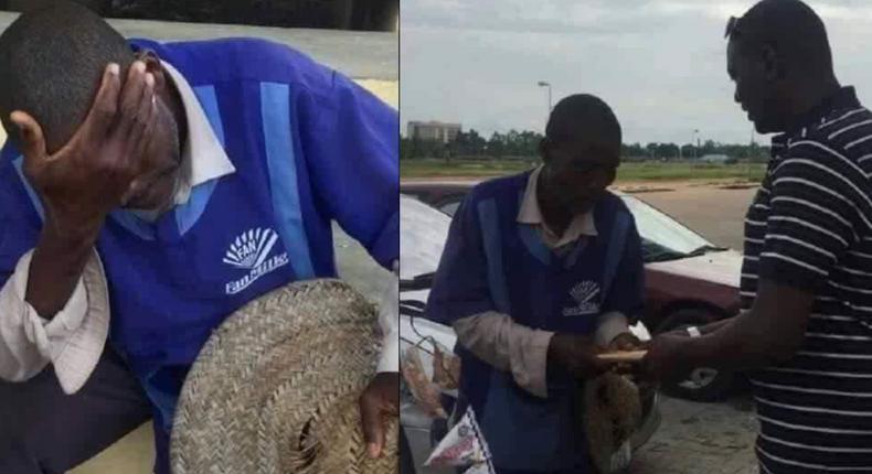 Grateful man gifts GHc10k cash to yoghurt seller who gave him free yoghurt 30 years ago