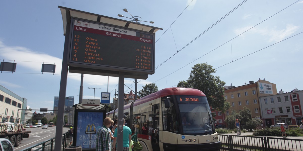 Tablice / ekrany na przystankach nie działają