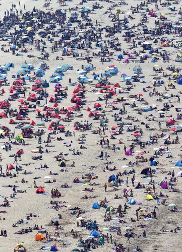 Plaża w Scheveningen w Holandii