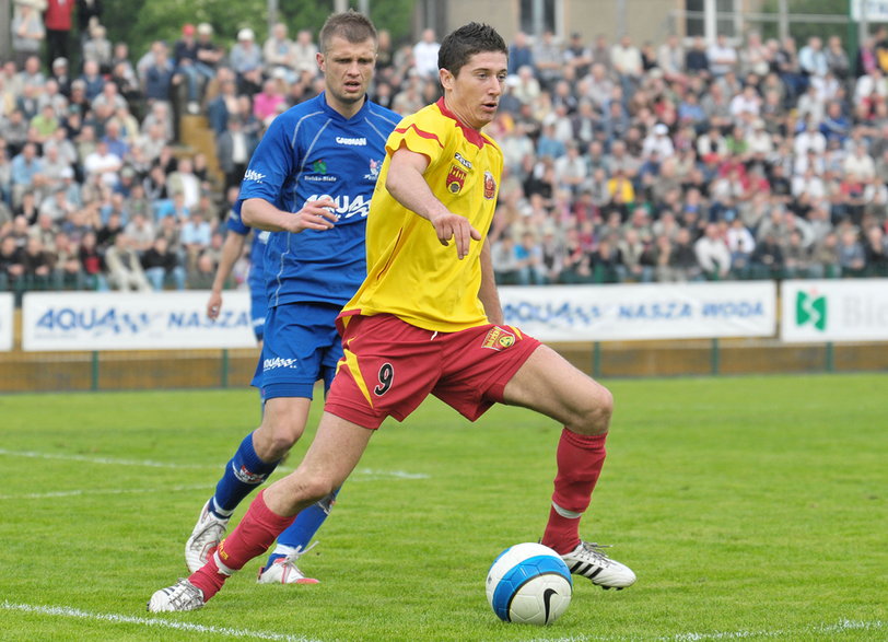 Robert Lewandowski w barwach Znicza Pruszków