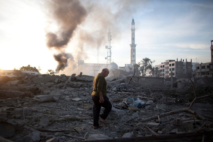 Zniszczenia w Strefie Gazy po izraelskim nalocie