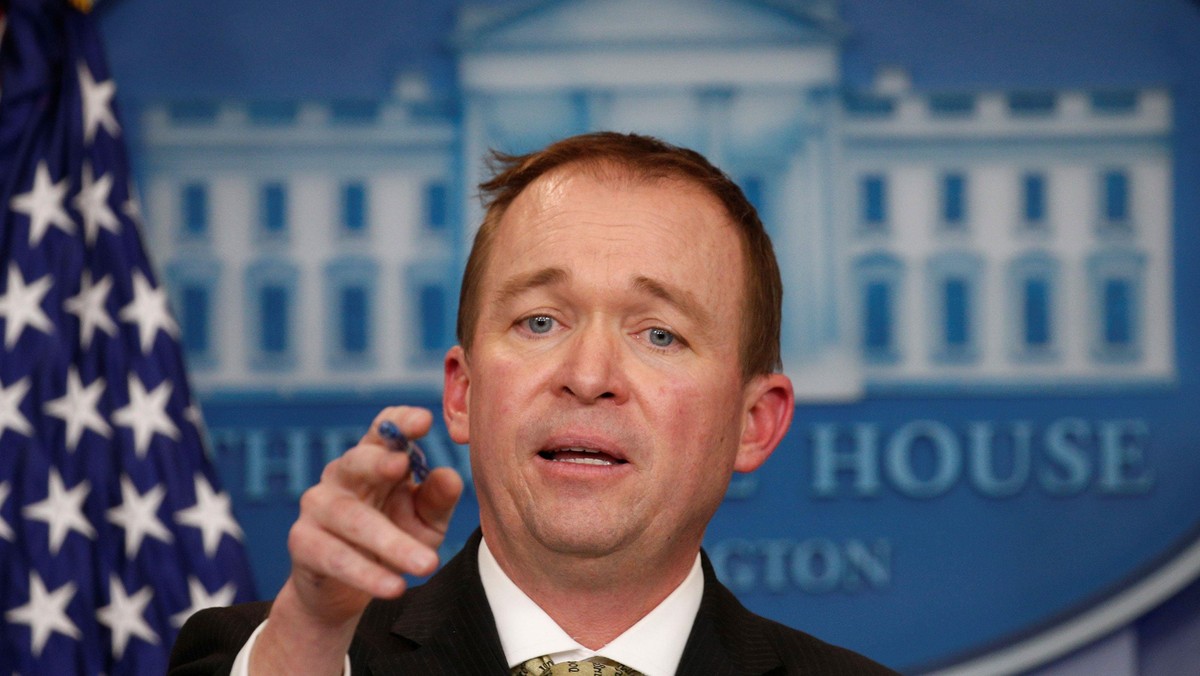 White House Office of Management and Budget Director Mick Mulvaney speaks about the budget at the Wh