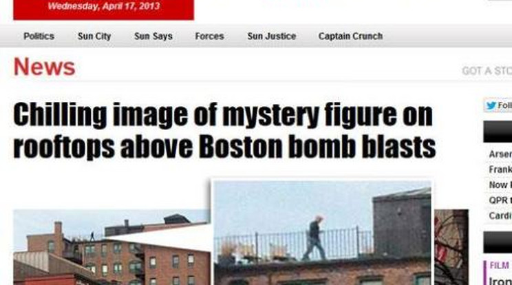 Bostoni merénylet: Furcsa alak mászkált a tetőn