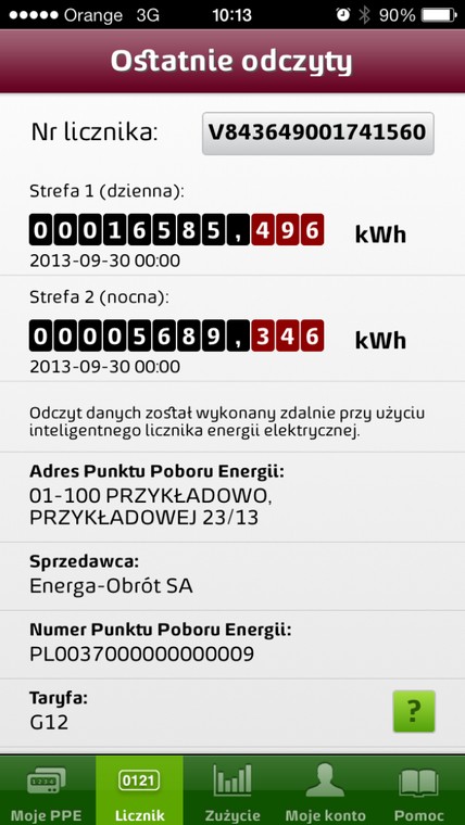 Aplikacja Energi