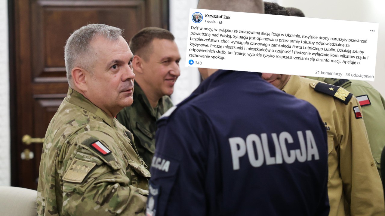 Rosyjskie drony nad Polską. Prezydent Lublina zwraca uwagę na dezinformację