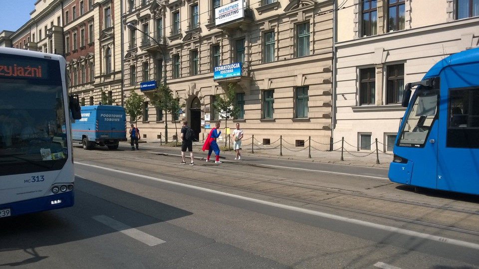 Superman w Krakowie