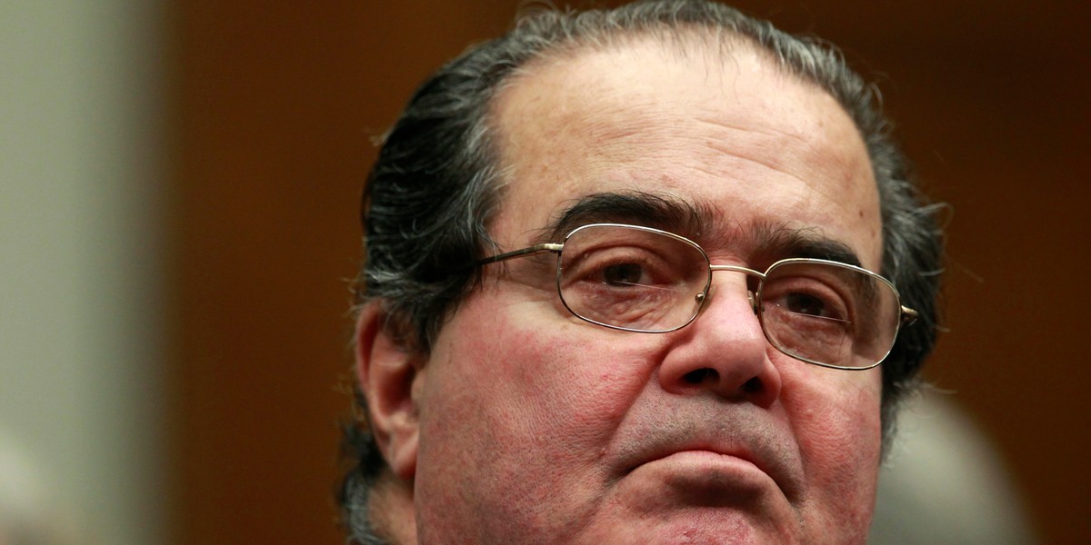 Supreme Court Justice Antonin Scalia, as he testified before a House Judiciary Commercial and Administrative Law Subcommittee hearing on The Administrative Conference of the United States? on Capitol Hill in Washington May 20, 2010.