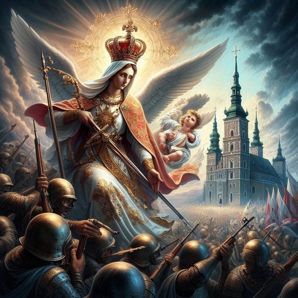 Obrona Jasnej Góry przy wsparciu Maryi Matki Bożej - Królowej Polski