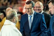 Ojciec Tadeusz Rydzyk i premier Mateusz Morawiecki