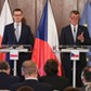 Premier Czech Andrej Babisz i premier Polski Mateusz Morawiecki