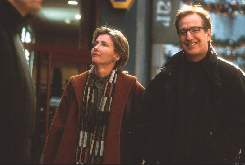 Emma Thompson i Alan Rickman w filmie "To właśnie miłość"