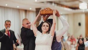 Bread breaking tradition in Bulgarian wedding [Lee Ann Belter]
