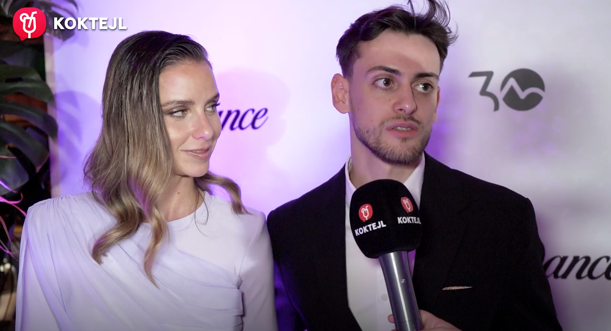 Herečka Nela Pocisková a tanečník Filip Kucman.