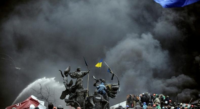 Ukraine's former president Viktor Yanukovych fled in February 2014 after three months of pro-EU street protests culminated in a bloody standoff with anti-riot police in which nearly 100 people were shot dead
