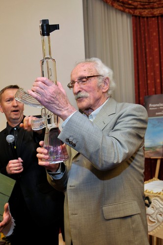 Franciszek Pieczka podczas swego benefisu