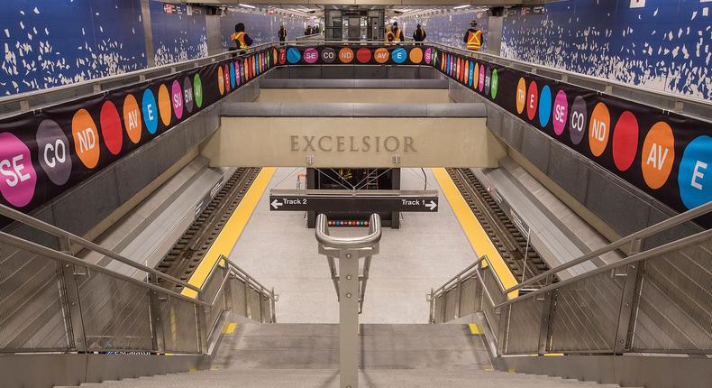 The new subway line is expected to service 200,000 riders every day.