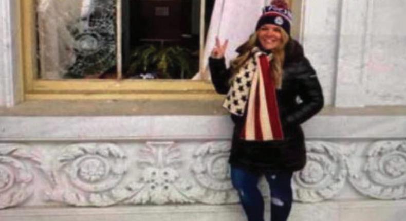 Jenna Ryan at the Capitol in Washington, DC, on January 6, 2021.