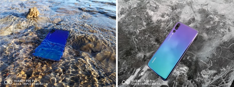  Huawei P20 Pro czuje się pewnie zarówno w wodzie, jak i pozostawiony na lodzie