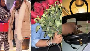 Davido gifts Chioma stacks of cash, roses ahead of her birthday