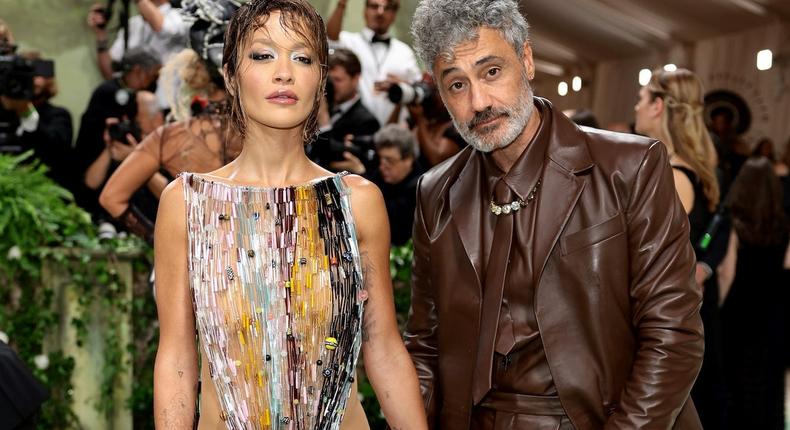 Rita Ora and Taika Waititi attend the 2024 Met Gala.Dimitrios Kambouris/Getty Images