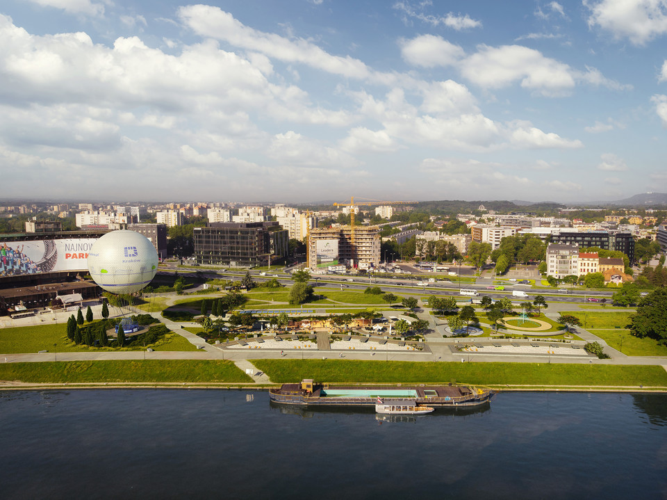 Wizualizacje nowej plaży nad Wisłą