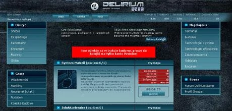 Screen z gry "Delirium"