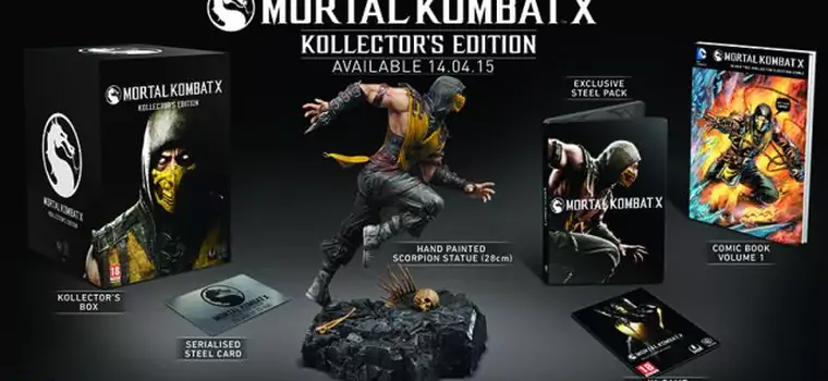 Kolekcjonerska edycja Mortal Kombat X z figurką Scorpiona